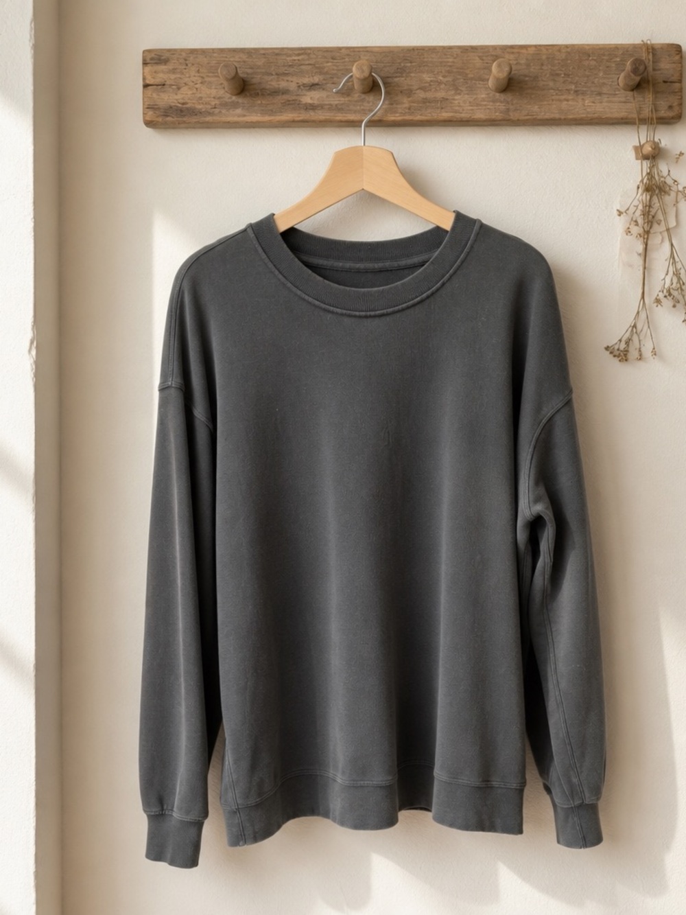 lululemon athletica Charcoal Gray Crewneck Sweater